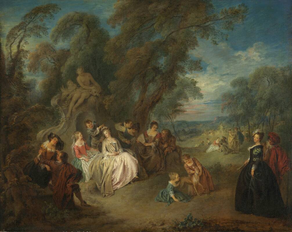 Fête Champêtre by Jean-Baptiste Joseph Pater, c. 1730