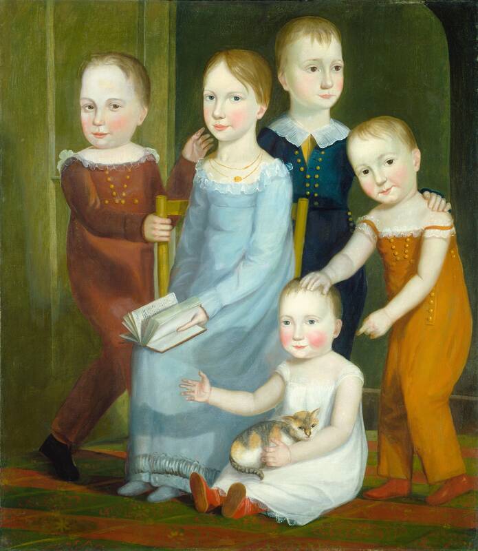 Five Children of the Budd Family by American 19th Century, c. 1818