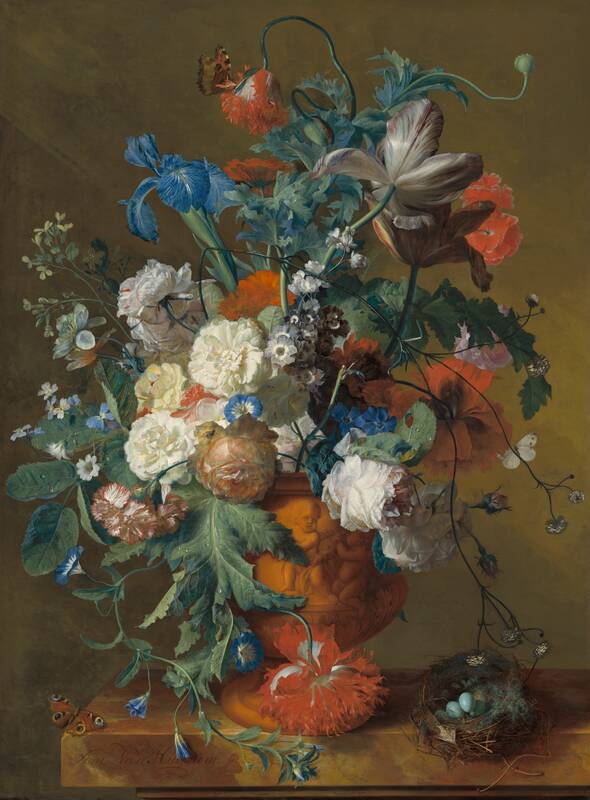 Flowers in an Urn by Jan van Huysum, c. 1720/1722