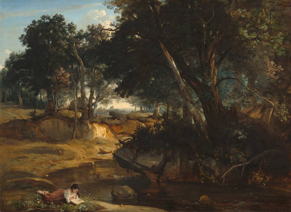 Forest of Fontainebleau by Jean-Baptiste-Camille Corot, 1834