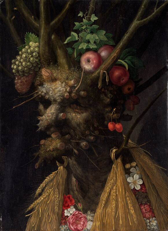 Four Seasons in One Head by Giuseppe Arcimboldo, c. 1590