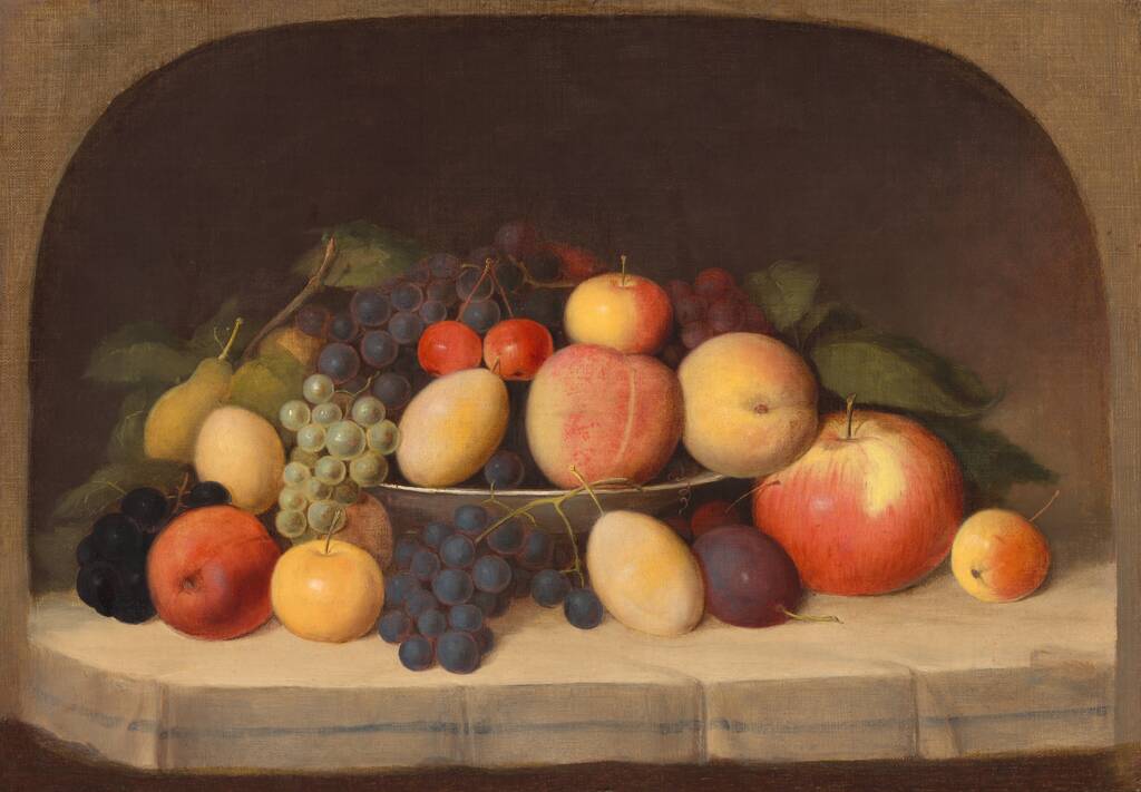 Fruit Still Life by Robert Seldon Duncanson, c. 1849