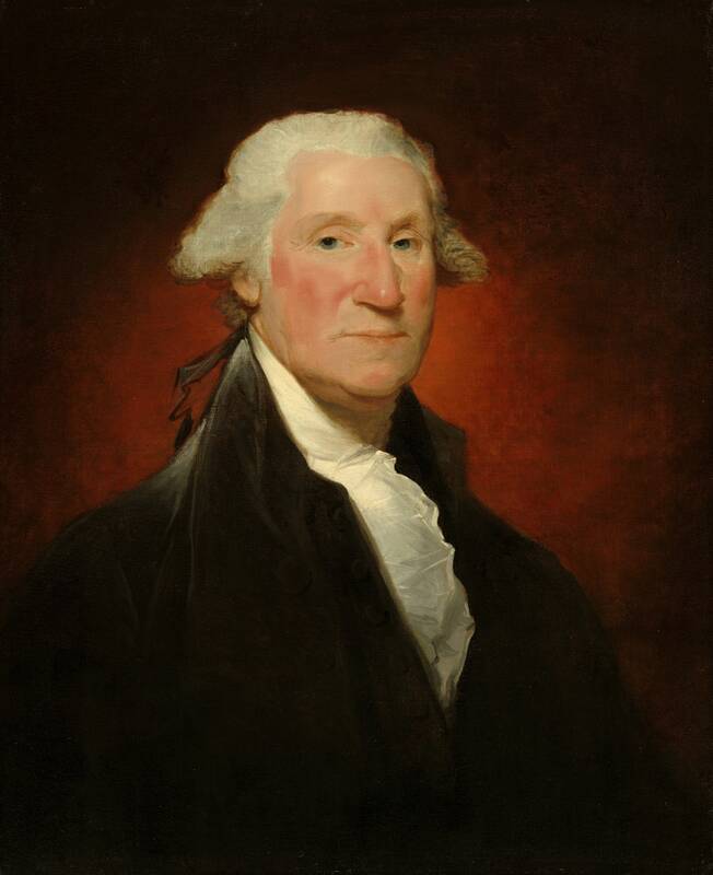 George Washington (Vaughan portrait) by Gilbert Stuart, 1795