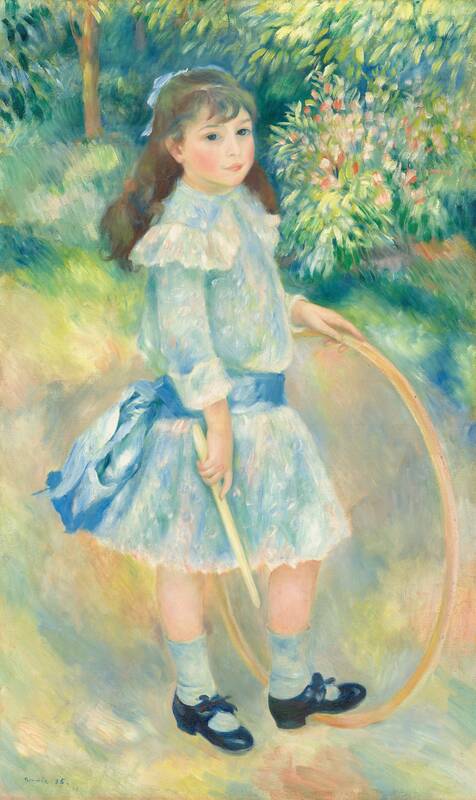 Girl with a Hoop by Auguste Renoir, 1885