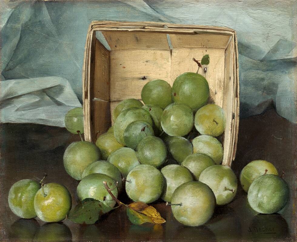 Green Plums by Joseph Decker, c. 1885