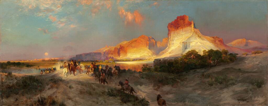 Green River Cliffs, Wyoming by Thomas Moran, 1881