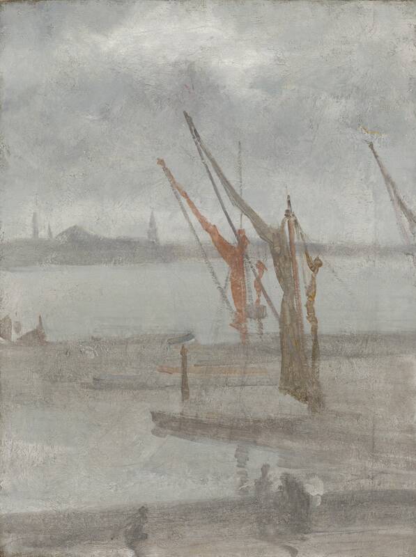 Grey and Silver: Chelsea Wharf by James McNeill Whistler, c. 1864/1868