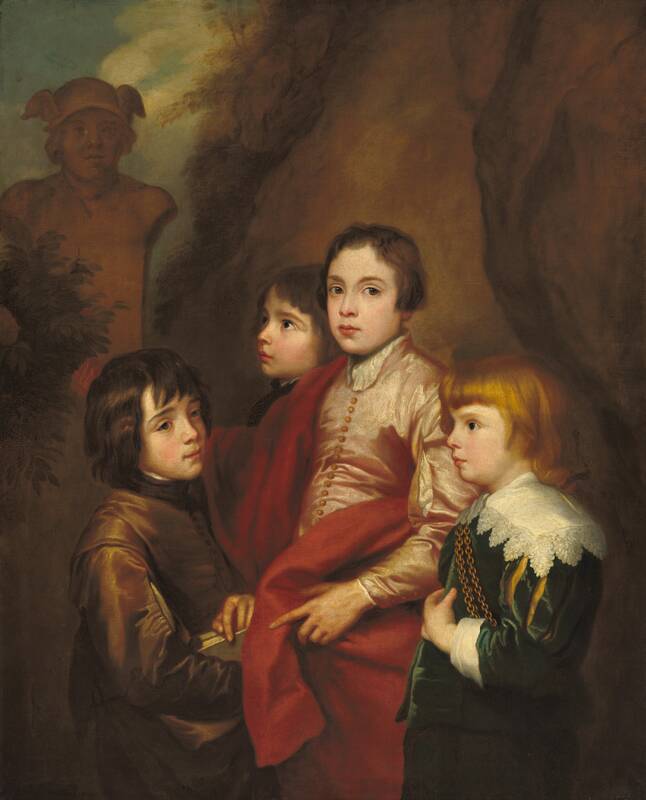 Group of Four Boys by Anonymous Artist, probably mid 17th century