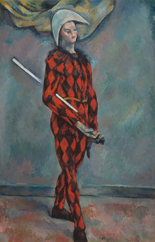 Harlequin by Paul Cézanne, 1888-1890