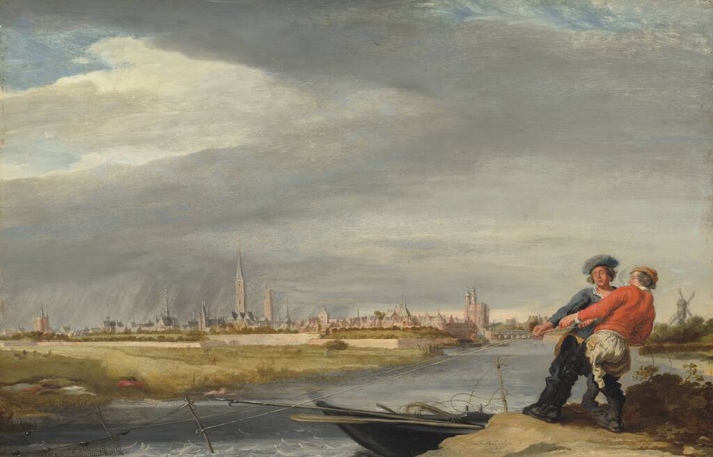 Hauling the Net by Dirk Hardenstein, 1663