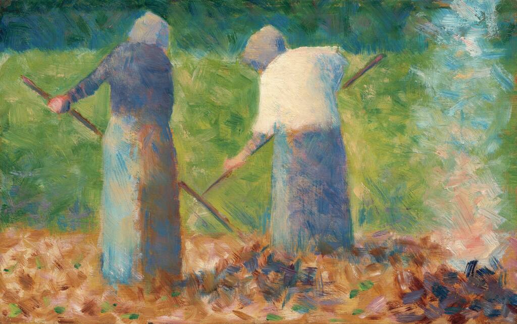 Haymakers at Montfermeil by Georges Seurat, c. 1882
