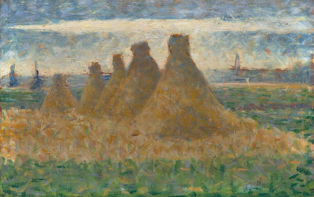 Haystacks by Georges Seurat, c. 1882