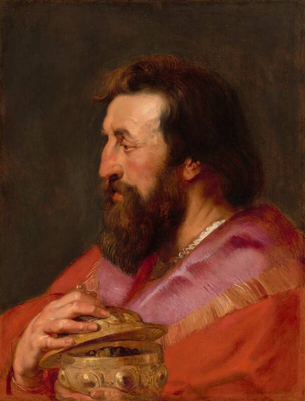 Head of One of the Three Kings: Melchior, The Assyrian King by Sir Peter Paul Rubens, c. 1618