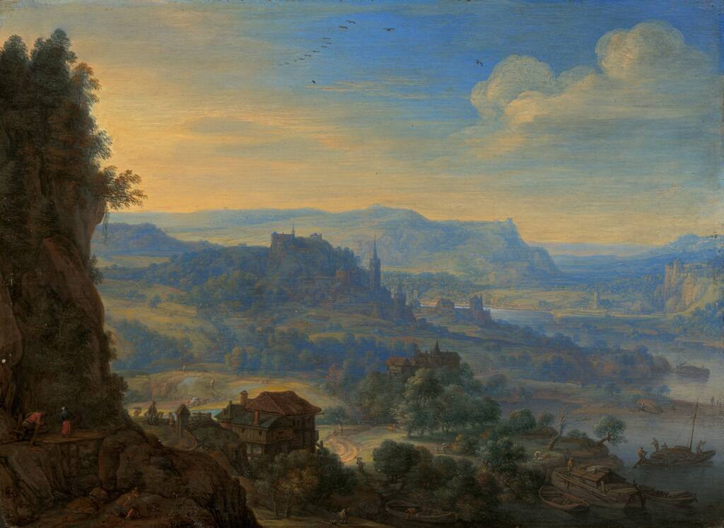 Imaginary River Landscape by Herman Saftleven, 1670