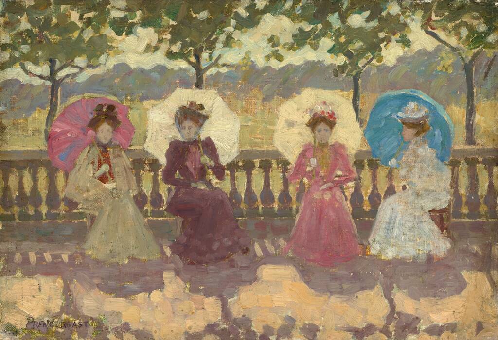 In the Park, Paris by Maurice Prendergast, 1891
