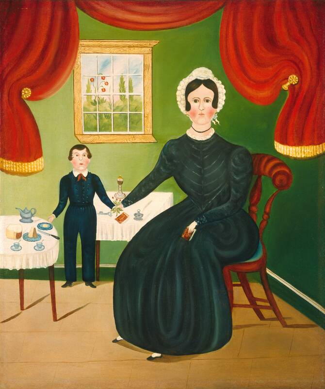 Interior Scene by American 19th Century, c. 1840