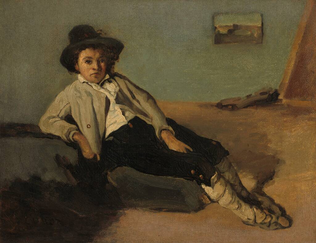 Italian Peasant Boy by Jean-Baptiste-Camille Corot, 1825/1827