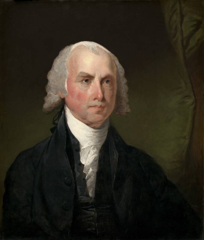 James Madison by Gilbert Stuart, c. 1821