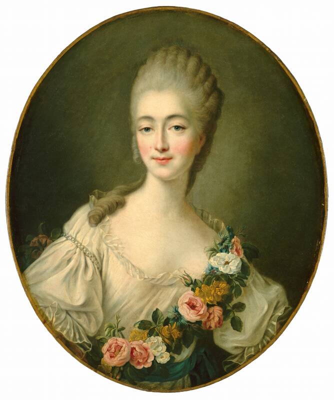 Jeanne Bécu, Comtesse du Barry by François-Hubert Drouais, c. 1770/1774