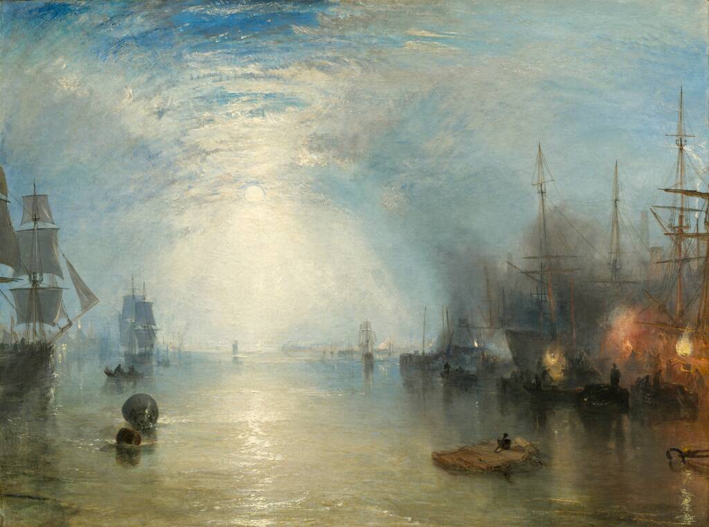 Keelmen Heaving in Coals by Moonlight by Joseph Mallord William Turner, 1835