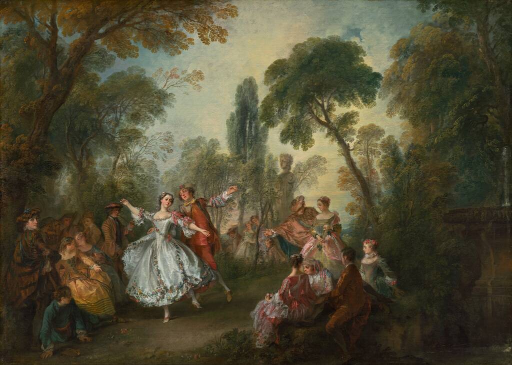 La Camargo Dancing by Nicolas Lancret, c. 1730