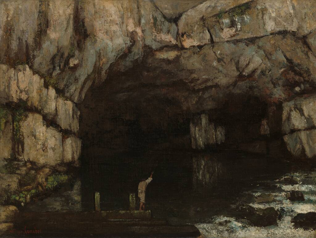 La Grotte de la Loue by Gustave Courbet, 1864