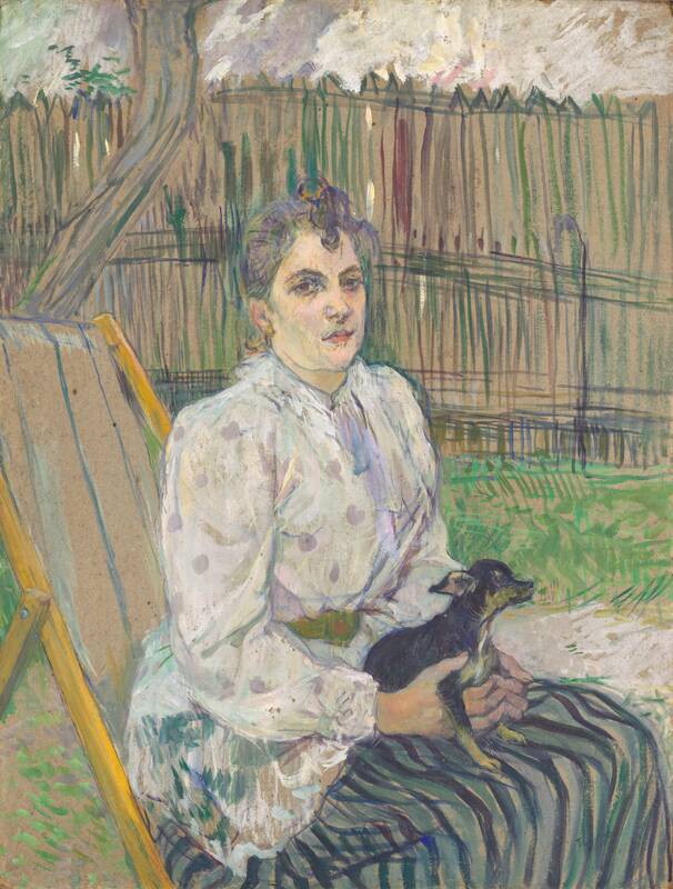 Lady with a Dog by Henri de Toulouse-Lautrec, 1891