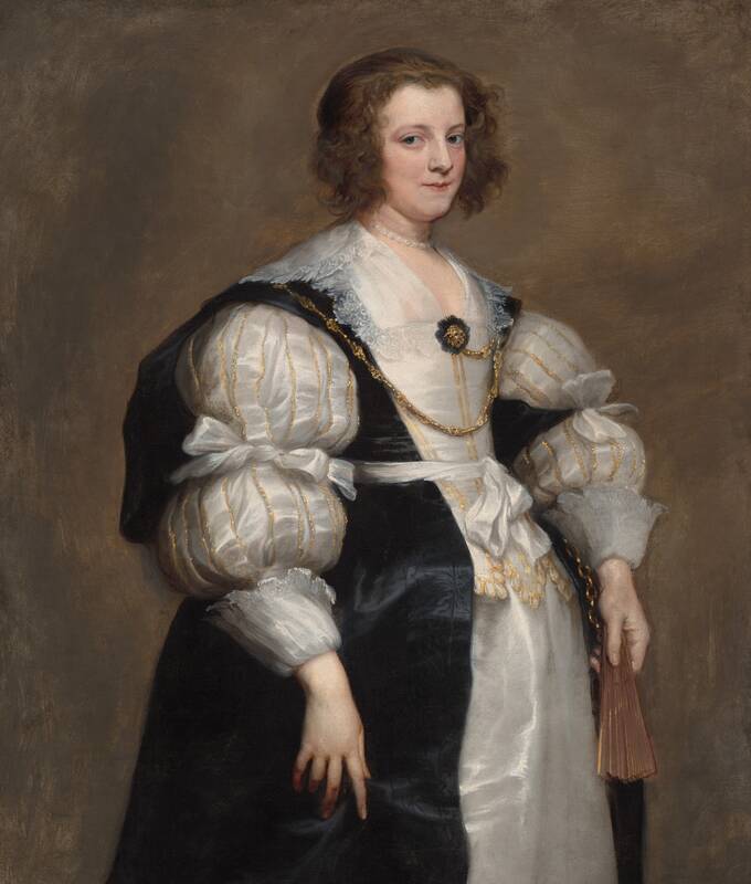Lady with a Fan by Sir Anthony van Dyck, c. 1628