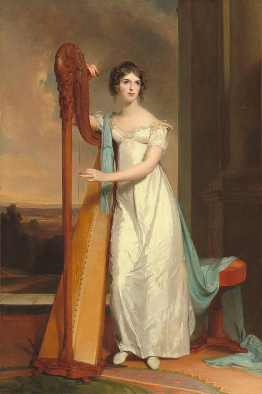 Lady with a Harp: Eliza Ridgely by Thomas Sully, 1818