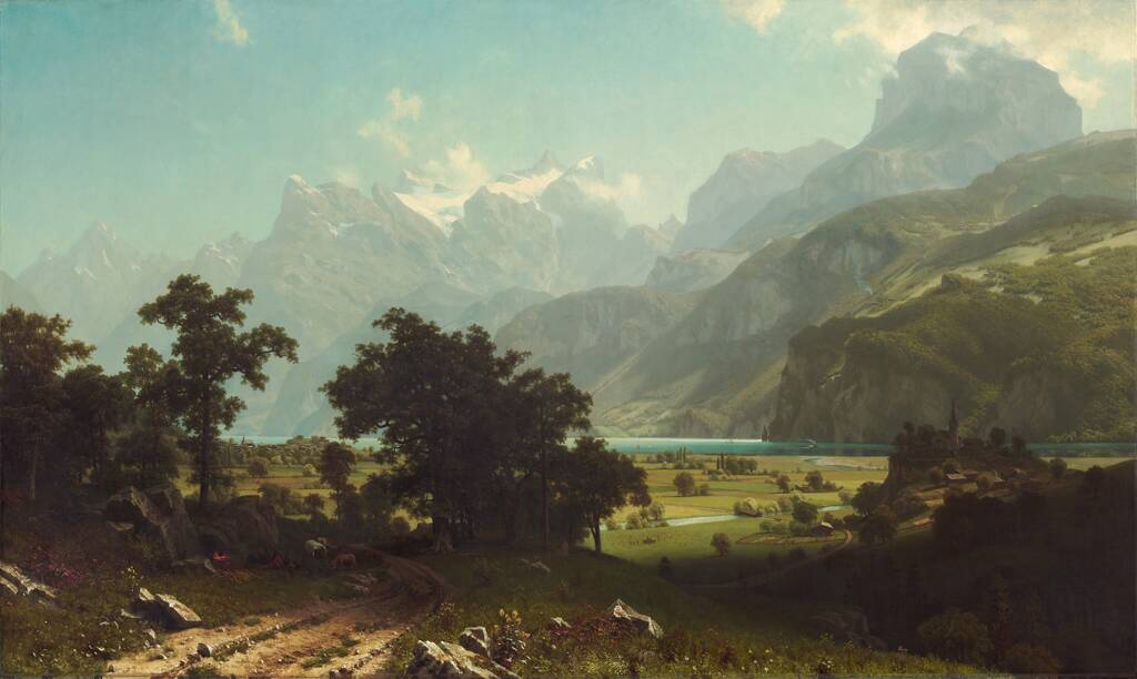 Lake Lucerne by Albert Bierstadt, 1858