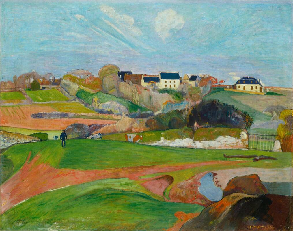 Landscape at Le Pouldu by Paul Gauguin, 1890