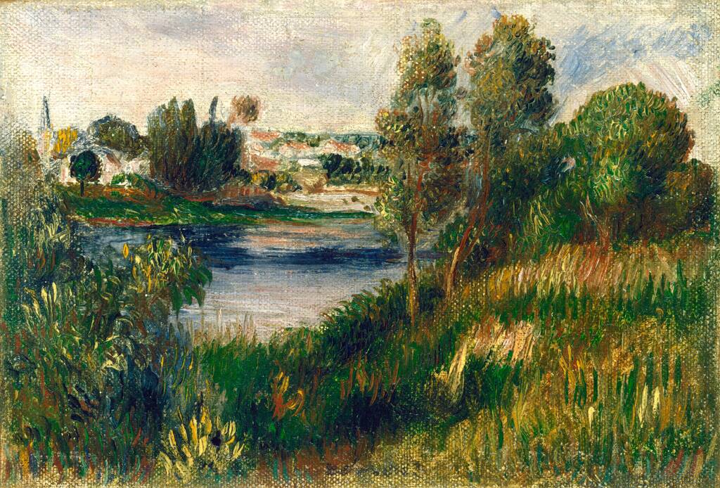 Landscape at Vétheuil by Auguste Renoir, c. 1890