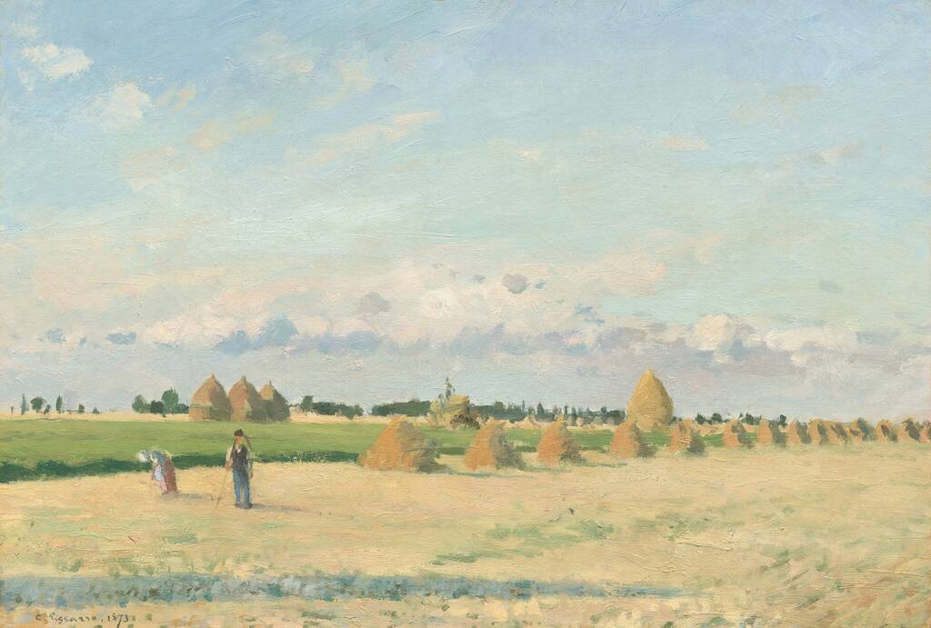 Landscape, Ile-de-France by Camille Pissarro, 1873