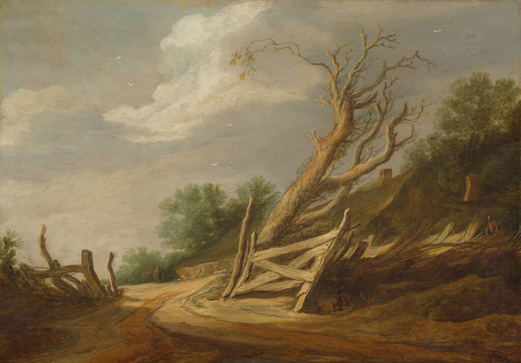 Landscape with Open Gate by Pieter Molijn, c. 1630/1635