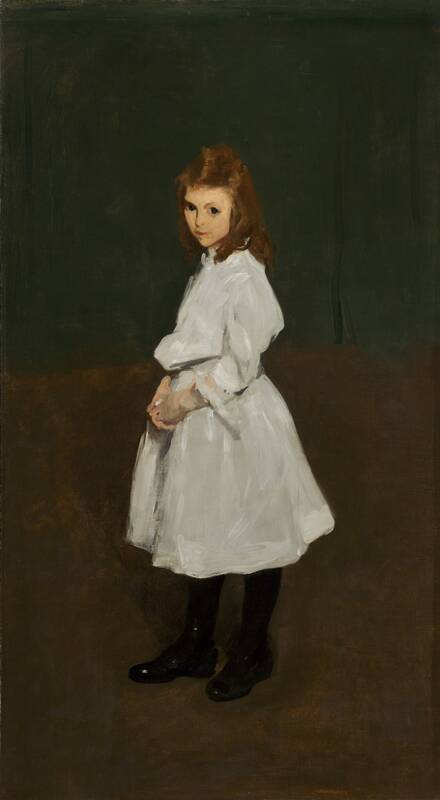 Little Girl in White (Queenie Burnett) by George Bellows, 1907