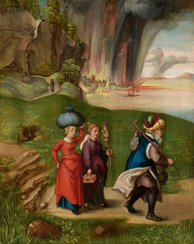 Lot and His Daughters [reverse] by Albrecht Dürer, c. 1496/1499