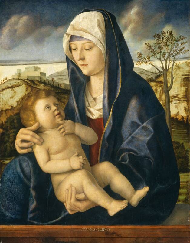 Madonna and Child in a Landscape by Italian 15th Century, c. 1490/1500