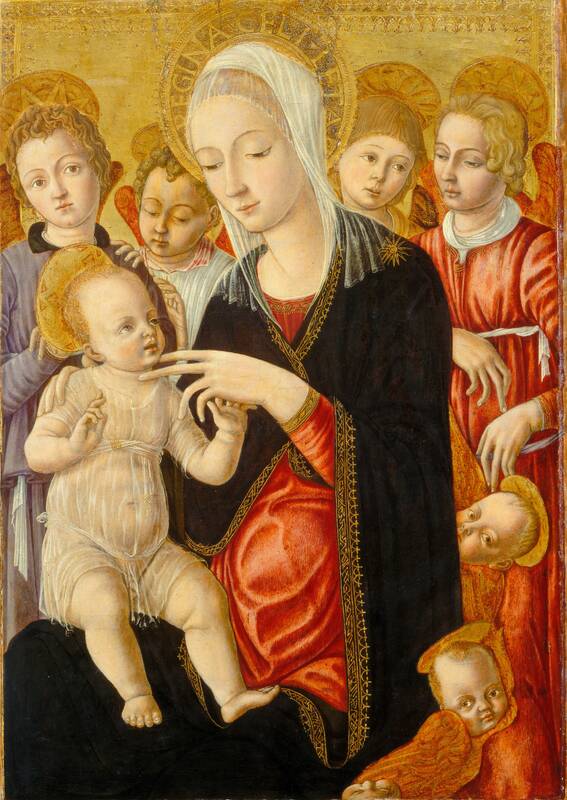 Madonna and Child with Angels and Cherubim by Matteo di Giovanni, c. 1460/1465