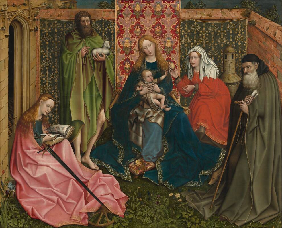 Madonna and Child with Saints in the Enclosed Garden by Anonymous Artist, c. 1440/1460