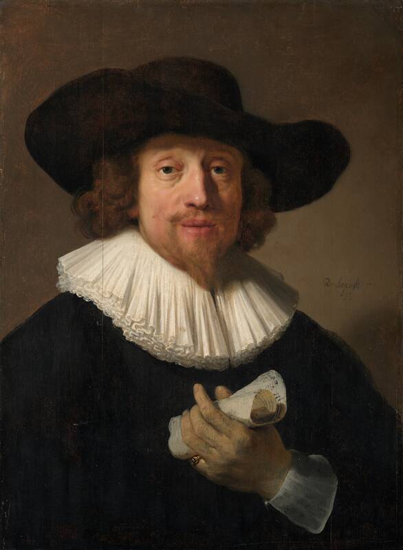 Man with a Sheet of Music by Rembrandt van Rijn, 1633