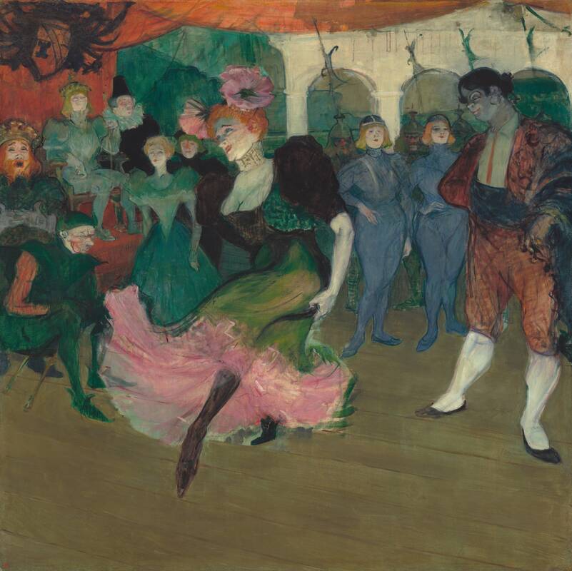 Marcelle Lender Dancing the Bolero in "Chilpéric" by Henri de Toulouse-Lautrec, 1895-1896