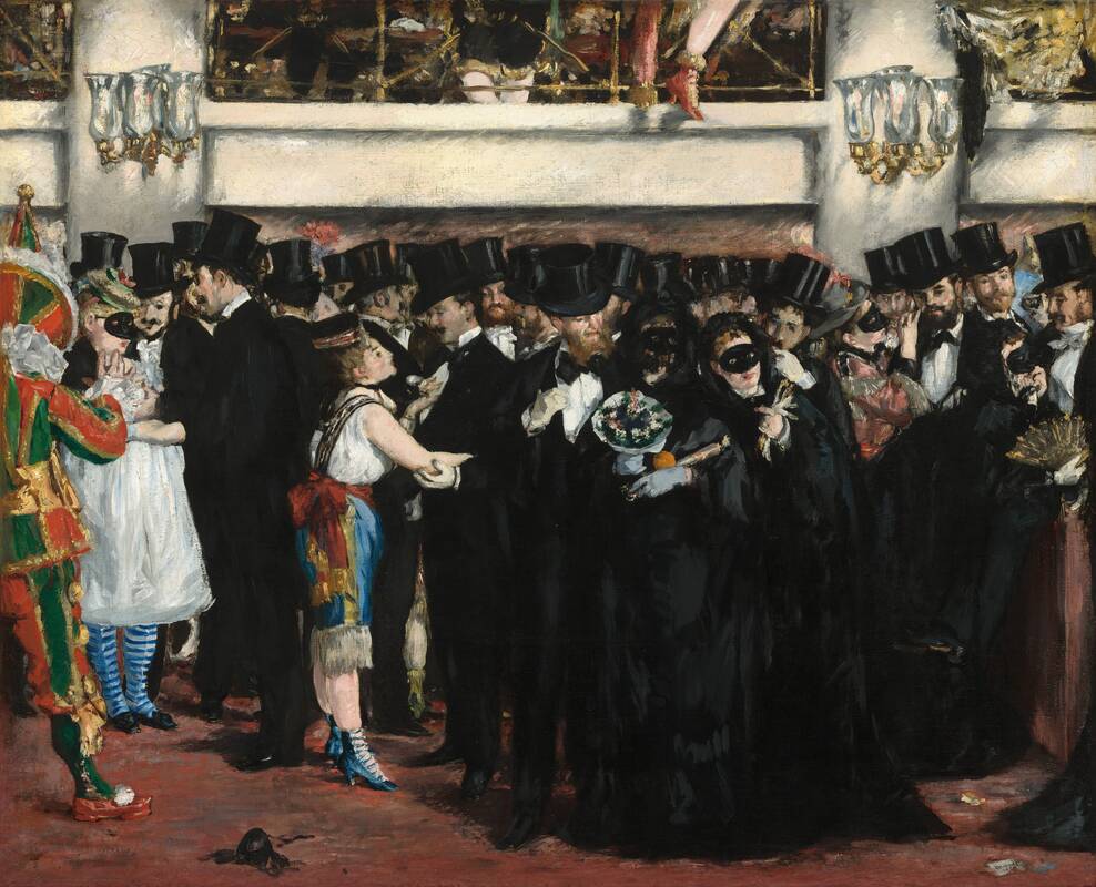 Masked Ball at the Opera by Edouard Manet, 1873