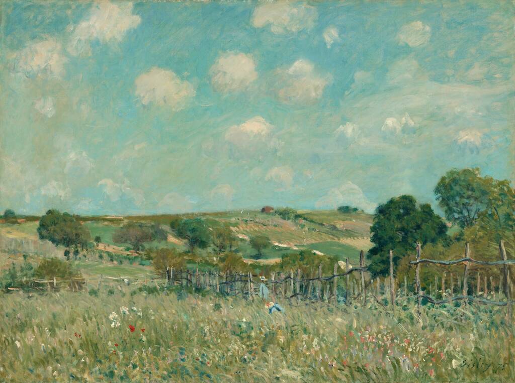 Meadow by Alfred Sisley, 1875