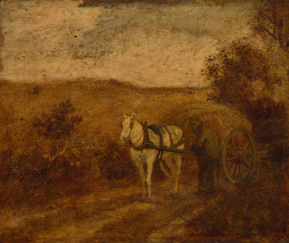 Mending the Harness by Albert Pinkham Ryder, mid to late 1870s
