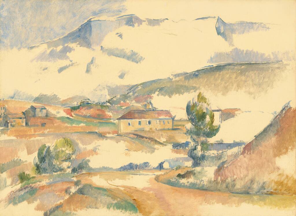 Montagne Sainte-Victoire, from near Gardanne by Paul Cézanne, c. 1887