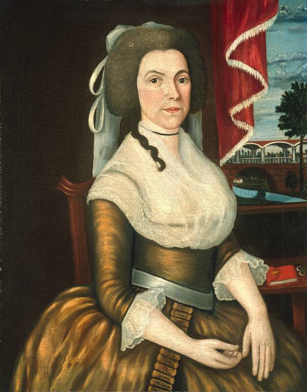Mrs. Elizabeth Noyes Denison by The Denison Limner, c. 1790
