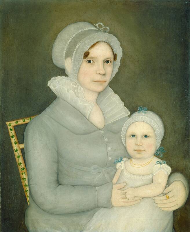 Mrs. John Harrisson and Daughter by Frederick W. Mayhew, c. 1823