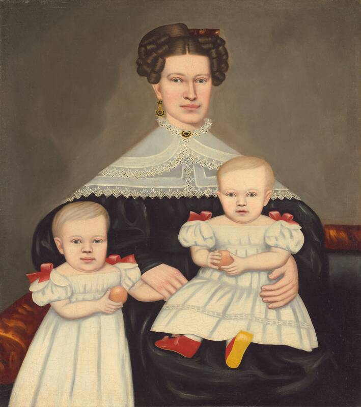 Mrs. Paul Smith Palmer and Her Twins by Erastus Salisbury Field, 1835/1838