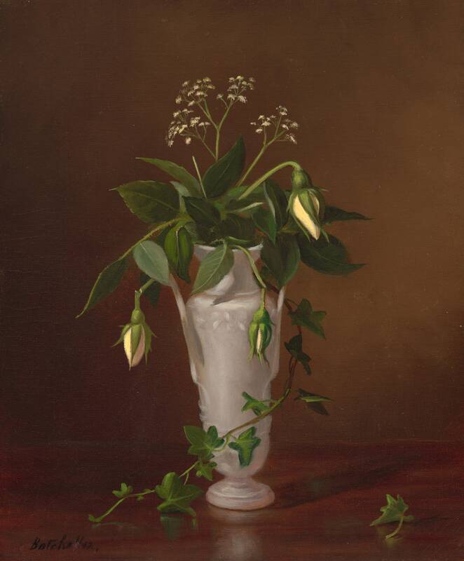 Myosotis and Roses in a Vase by Frederick Stone Batcheller, n.d.