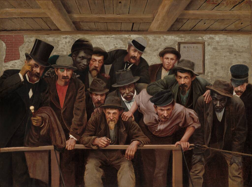 Nearing the Issue at the Cockpit by Horace Bonham, 1879